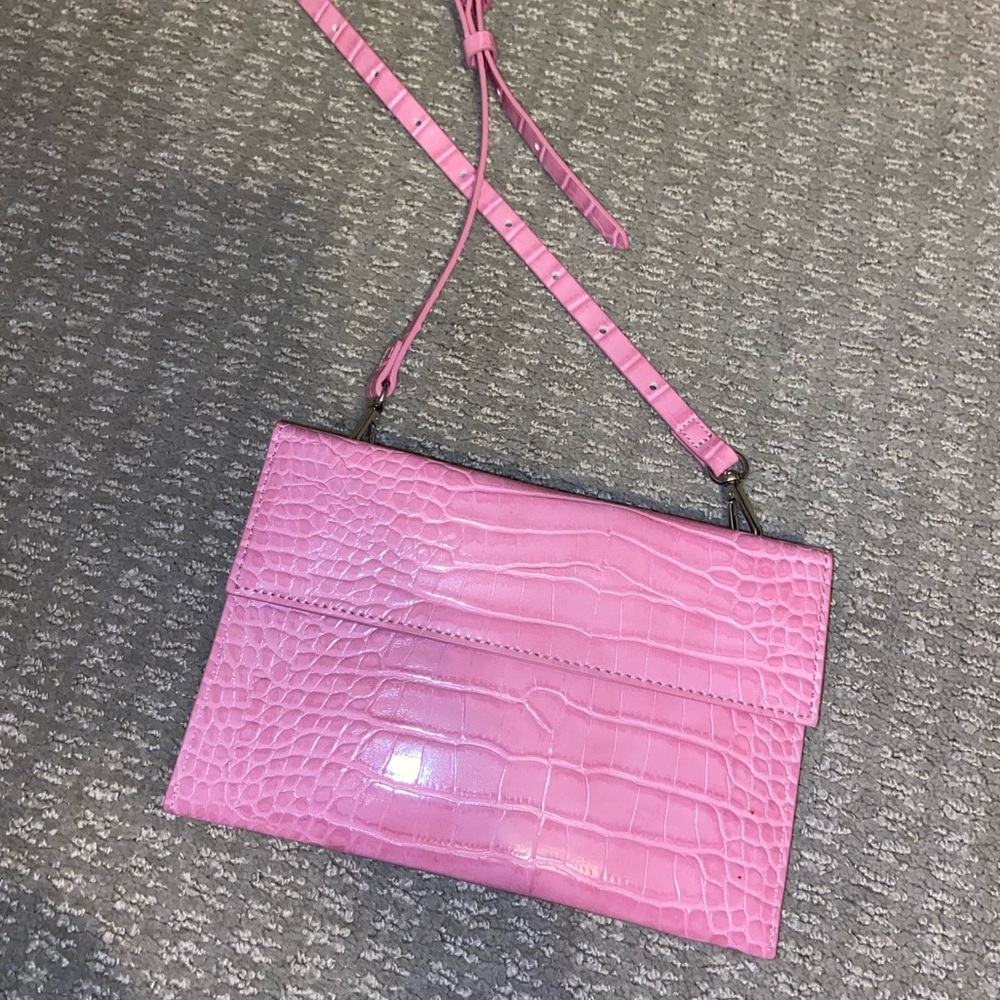 Urban Outfitters croc skin crossbody